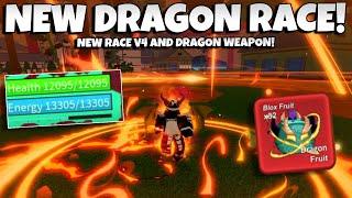 New Dragon Race And V4 Added In Blox Fruits! Update 24