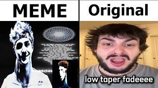 Locked In Ninja Low Taper Fade Meme VS Original