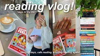 VLOG: simple days in my life, getting through my tbr, cafe reading, & new book recommendations!