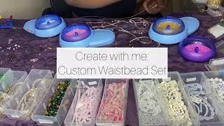 Custom Waistbead Set• Watch me Create • Rose Quartz & Tigers Eye