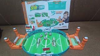 9minutes satisfying with unboxing tabletop football game#asmrsounds#unboxingtoys