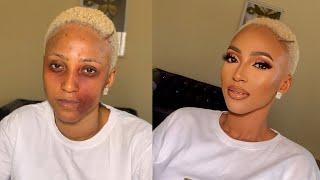  MAKEUP TRANSFORMATION ON WOMEN OF COLOR #makeup #makeuptransformation #makeuptutorial #glam