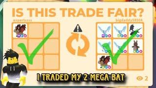 TRADING MEGA BAT DRAGON UNTIL I GET WIN | Roblox Adopt me