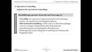 Controlling A Teil 4-1 Operatives (Controlling -  Budgetierung bis Folie 48)