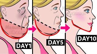 Get Rid Of DOUBLE CHIN & FACE FAT 10 MIN Routine to Slim Down Your Face, Jawline