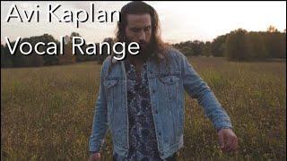 Avi Kaplan - Vocal Range