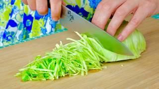 Cabbage made this way is better than meat! It’s so fragrant, crunchy and delicious!