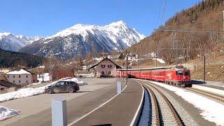  4K Cab ride Scuol-Tarasp - Landquart - Chur, Switzerland [03.2020]