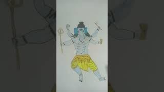 Ganesh Ji drawing | Ganpati Ji drawing | Ganpati Ji ka Vishal roop drawing |#ganesh #ganpati #shorts