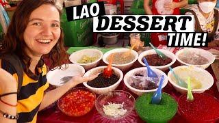 First Time Trying the MOST Traditional Lao Desserts | Nam Wan, Egg Pumpkin & MORE!