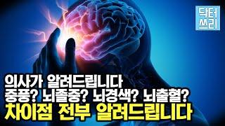 중풍은 뭐고, 뇌졸중은 뭐야? 뇌경색, 뇌출혈은 뭐야? - 차이점을 아주 쉽게 정리합니다