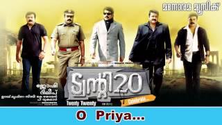 Oh Priya | Twenty Twenty | Mohanlal | Mammootty | Gireesh Puthenchery | Suresh Peters | Dileep