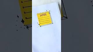 Cute sticky notes idea to fill your notebook| how to make sticky notes| Crafty hacks|#craft #shorts