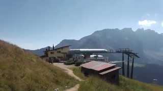 Dolomites and Paolina mountain hut in Italy