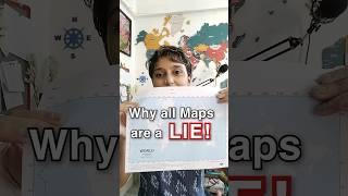 All maps are a lie?! #maps #shortsindia #mythbusters