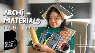 Architecture Materials for First Years | Bartlett UCL