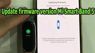 How to update firmware version Mi Smart Band 5