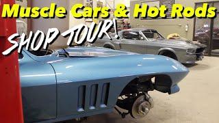 Muscle Cars & Hot Rods HUGE Restoration Shop Tour! (Radical Restorations)