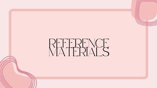 Reference Materials