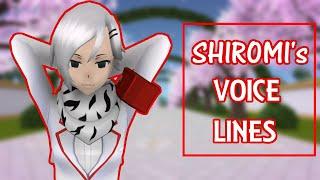 All Shiromi's Voice Lines [𝑫𝑬𝑴𝑶] 𝗬𝗮𝗻𝗱𝗲𝗿𝗲 𝗦𝗶𝗺𝘂𝗹𝗮𝘁𝗼𝗿