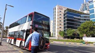 Dubai Double Decker Bus X25 Ride from Al Karama Bus Station to Silicon Oasis Headquarter 2