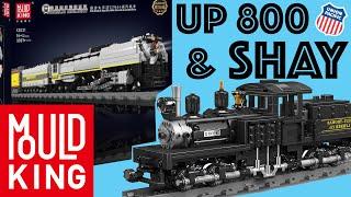 MouldKing Union Pacific X844 und eine Shay - Der Eisenbahnkönig  liefert wieder zwei Dampfloks ab!