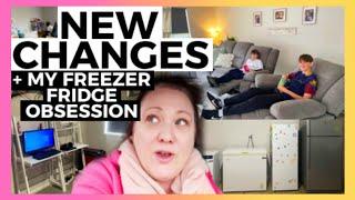 NEW CHANGES & MY FREEZER FRIDGE OBSESSION - clean with me & our new electric recliner lounge suit