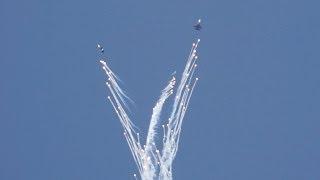 Russian Knights 5 SU-27 Russian Air Force Aerobatic Team FULL Display at Kecskemét Airshow