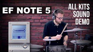 EF NOTE 5 electronic drum kit playing all kits sound demo