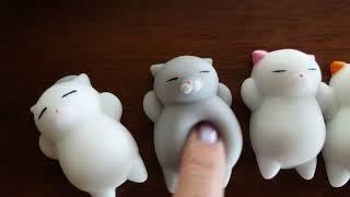 SQUISHIES!! Squishy Kitties Stress Relief Slow Rising Gel Toy Review