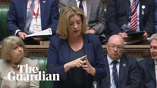 Minister Penny Mordaunt uses sign language in Commons first