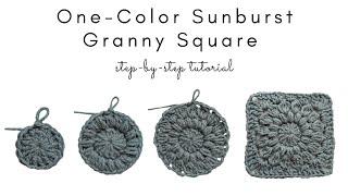 How to Crochet the Sunburst Granny Square Step-by-Step!