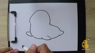 LET's Drawing a Cute Seal ( Easy !! )