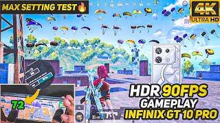 INFINIX GT 10 PRO MAX SETTING GRAPHICS TEST WITH FPS METER  | INFINIX GT 10 PRO HDR+EXTREME TEST |