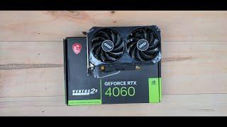 MSI GeForce RTX 4060 VENTUS 2X BLACK 8G OC  Graphics Card Unboxing and Overview