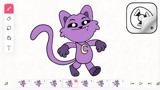 FlipaClip CatNap Animation Timelapse