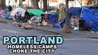 PORTLAND Oregon: Downtown Under Siege By The Homeless And Bad Actors