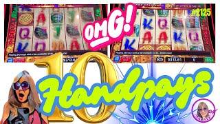 OMG-- 10 HUGE SHAKING HANDPAYS w Slot SAVVY PK #handpays #jackpots #hugewins #playersedition #fyp