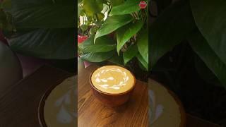 Enjoy this Easy Latte Art #latteart #latte #coffeeart