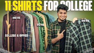 11 Shirts For COLLEGE & OFFICE | 400 Rs To 900 Rs (Vitrathenga!!)