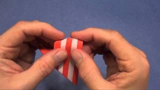 How To Fold an Origami Striped Heart