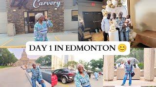 MY 1ST DAY IN EDMONTON | HOTEL ROOM TOUR | EXPLORING DOWNTOWN + AN INTIMATE 40TH BIRTHDAY BUFFET 