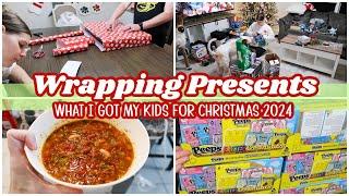 Wrapping Presents, Christmas Prep, What I Got My Kids For Christmas! 