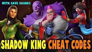 USE THESE SAVE SQUADS | Shadow King Trials On EASY MODE | MARVEL Strike Force