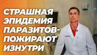 Страшные паразиты пожирают людей изнутри и являются причиной всех болезней?