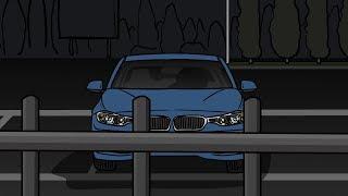 Empty Dark Parking lot Horror Story Animated