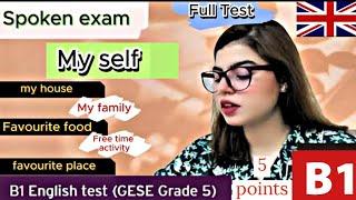 Full Test B1 English test (GESE Grade 5) | SELT British Citizenship| Trinity College London ILR UK