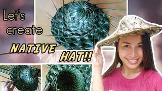 COCONUT LEAF HAT/ HOW TO MAKE COCONUT LEAF HAT BASIC STEP BY STEP TUTORIAL/ COCONUT LEAF CRAFT