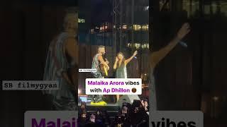 Malaika Arora sets the stage on fire as she vibes with AP Dhillon during his live performance#shorts