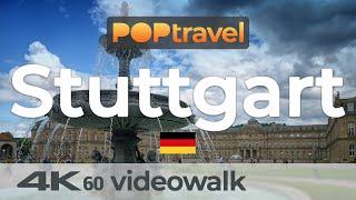 Walking in STUTTGART / Germany - 4K 60fps (UHD)